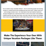 Australia.com vacation packages email blast