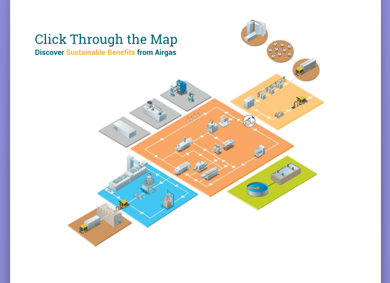 Interactive Map for Food Production - Airgas