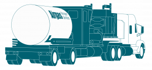 Airgas Nitrogen Truck Line Art