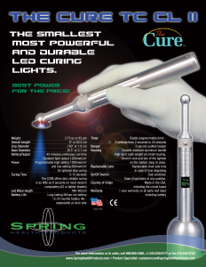 LED Dental Curing Light Trade Pub Ad
