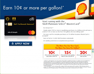 Shell Platinum MasterCard